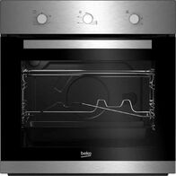 Beko built-in oven, 60 cm, Gas, 66 liter, Auto ignition, Full safety, Fan, BIG22100XC