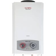 Olympic Water Heater Digital Gas, 10 Liters, With Adabter, natural gas, White