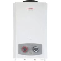Olympic Water Heater Digital Gas, 10 Liters, With Adabter, natural gas, White
