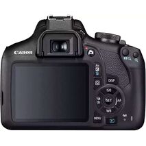 Canon EOS 2000D Camera, 24.1 MP, 18-55 Lens, Black