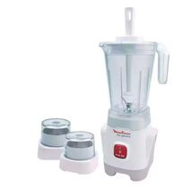 Moulinex Electric Blender 400 Watt With Grinder, 1.25 liter, White, Egyptian LM2421 EG