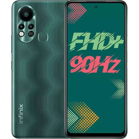 Infinix Hot 11S Dual SIM Mobile, 128GB Internal Memory, 4GB RAM, 4G LTE Network, Green