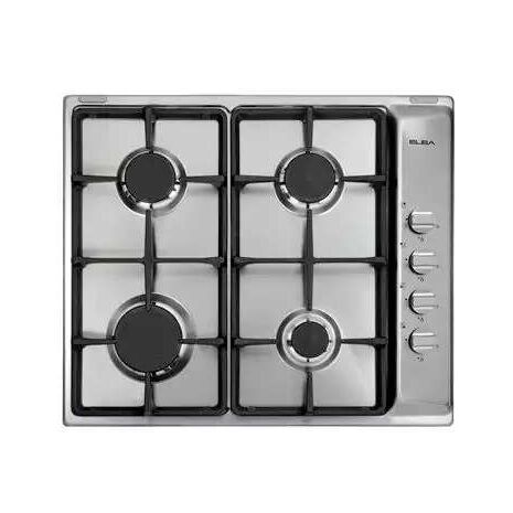 Elba Built-In Hob, 60 cm, 4 Gas Burners, Stainless, ES65-450X