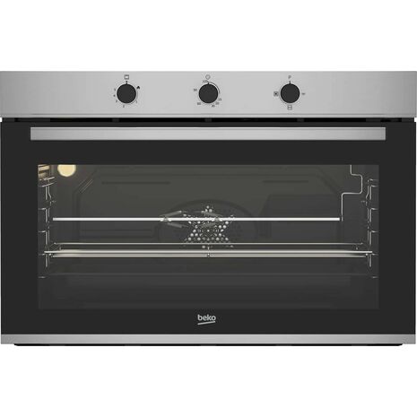 Beko Gas Built-in Oven 90 cm, Self Ignition, Full Safety, Fan, BBWHT12104XS