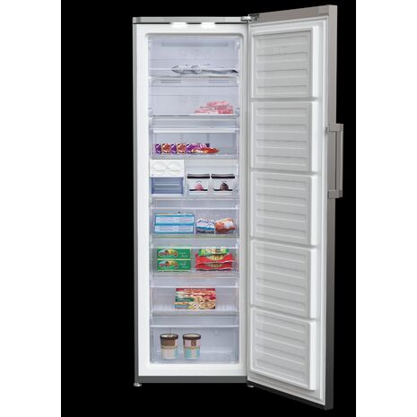 ديب فريزر بيكو رأسي ديجيتال نوفروست فضي 8 درج RFNE312E13S