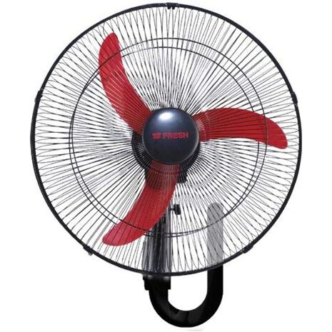 Fresh shabah wall fan 18 inch black/red
