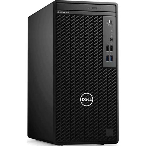 كمبيوتر مكتبي ديل اوبت بلكس 3080، بمعالج من الجيل العاشر، Intel Core i5-10500، رامات 8 جيجابايت، 1 تيرابايت HDD هارد، نفيديا جي فورس 2جيجابايت، دوس، اسود