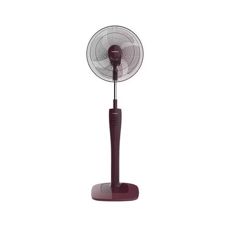 TORNADO Stand Fan 16 Inch 4 Blades Grey Or Maroon TSF-74