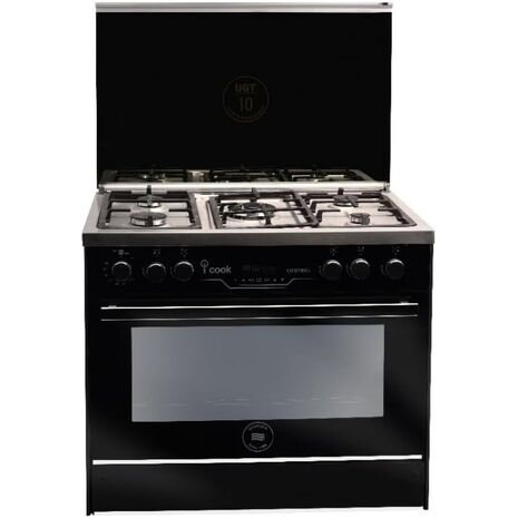 Unionaire iCook Auto Cook Gas Cooker, 5 Burners, Stainless Steel – C69SSGC511ICPS2FIS2WAL
