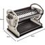Medstar Wafer 2 Levels Plates Rack With Base, Beige Brown