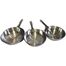 Aluminum Hand Stainless Steel Pan 3 Pan Set 22cm 24cm 26cm