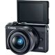 Canon EOS M100 Camera, 24.2 MP, 15-45mm Lens, Black