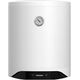 Tornado Electric Water Heater, 40 Liters, Indicator, LED Bulb, Enamel, White, TEEE-40MW