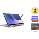 لاب توب اسوس زينبوك فليب 15 UM562IQ-EZ007T، بمعالج AMD R7-4700U، رامات 16 جيجابايت، 1 تيرابايت SSD M2 هارد، NVIDIA MX350 2GB، شاشة 15.6 بوصة FHD تاتش، ويندوز 10، فضي