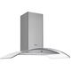 Tornado Built-In Cooker Hood Pyramid Curved Glass, 60 cm, 3 Speeds, Chimney, Stainless, HOS-D60ESU-S