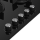Beko Built-In Hob, 75 cm, 5 Gas Burners, Black Glass, HILW 75222 S