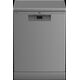 Beko Dishwasher 14 Person 5 Program 60 cm Steam Silver BDFN15420S