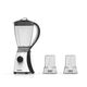 TORNADO Electric Blender 600 Watt With 2 Mills, 1.5 Litre, White TB-600-2