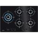 Zanussi Built-In Hob, 75 x 50 cm, 5 Gas Burners, Black Glass, ZGO78530BA