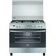 Zanussi Cooker Free Standing, 90 Cool Max, (Hot & Cooling Fan + Digital Timer + cast iron pan support + Full Safety + Brushed Stainless Steel) ZCG94396XA
